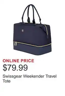 Costco Swissgear Weekender Travel Tote offer