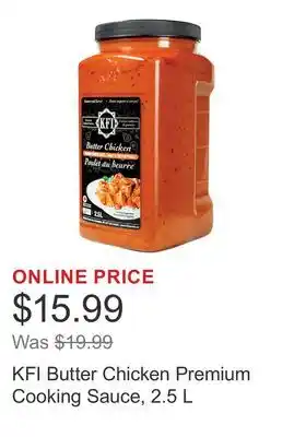 Costco KFI Butter Chicken Premium Cooking Sauce offer