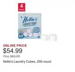 Costco Nellie's Laundry Cubes, 256-count offer
