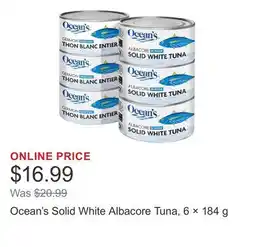 Costco Ocean's Solid White Albacore Tuna, 6 × offer