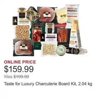 Costco Taste for Luxury Charcuterie Board Kit offer