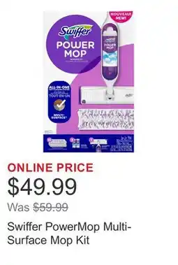 Costco Swiffer PowerMop Multi-Surface Mop Kit offer