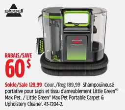 Canadian Tire BISSELL Little Green Max Pet Portable Carpet & Upholstery Cleaner offer