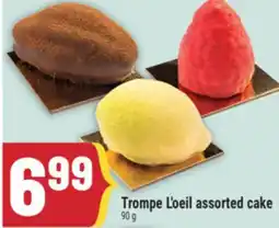 Marché Adonis Trompe L'oeil assorted cake offer