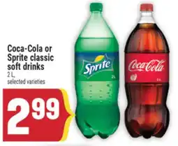 Marché Adonis Coca-Cola or Sprite classic soft drinks offer