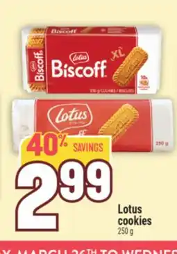 Marché Adonis Lotus cookies offer