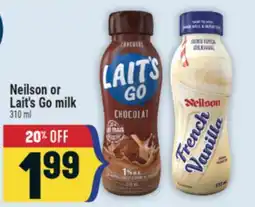 Marché Adonis Neilson or Lait's Go milk offer