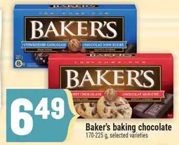Marché Adonis Baker's baking chocolate offer