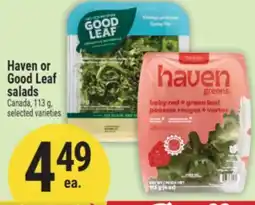 Marché Adonis Haven or Good Leaf salads offer