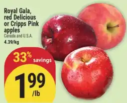Marché Adonis Royal Gala, red Delicious or Cripps Pink apples offer