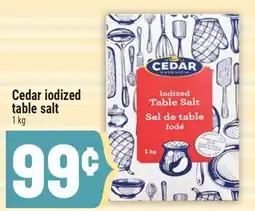 Marché Adonis Cedar iodized table salt offer