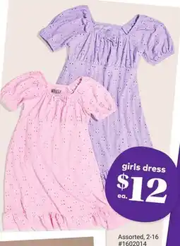 Giant Tiger girls dress offer