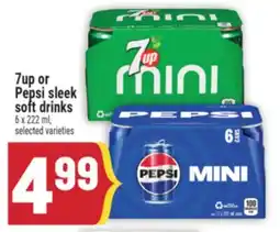 Marché Adonis 7up or Pepsi sleek soft drinks offer