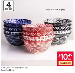 Kitchen Stuff Plus 4 Pc. Oishi Stoneware Bowl Set offer