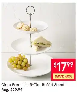 Kitchen Stuff Plus Circo Porcelain 3-Tier Buffet Stand offer