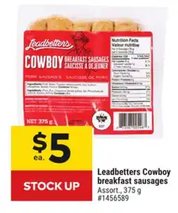 Giant Tiger Leadbetters Cowboy breakfast sausages offer