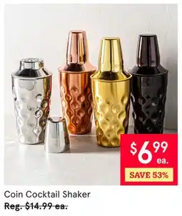 Kitchen Stuff Plus Coin Cocktail Shaker offer