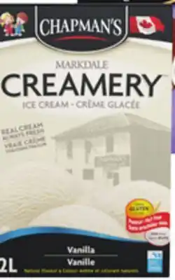Giant Tiger Chapman's Creamery ice cream offer