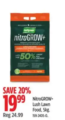 Canadian Tire NitroGROW+ Lush Lawn Food, 5kg offer