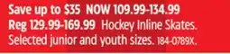 Canadian Tire Hockey Inline Skates offer