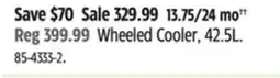 Canadian Tire Ninja Wheeled Cooler offer