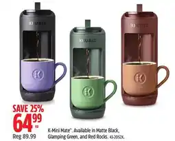 Canadian Tire K-Mini Mate offer