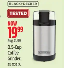 Canadian Tire Black & Decker 0.5-Cup Coffee Grinder offer