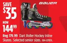 Canadian Tire Bauer Dart Roller Hockey Inline Skates offer
