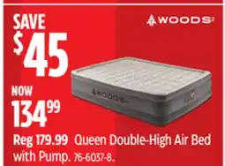 Canadian Tire Queen Double-High Air Bed with Pump offer