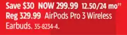 Canadian Tire AirPods Pro 3 Wireless Earbuds offer