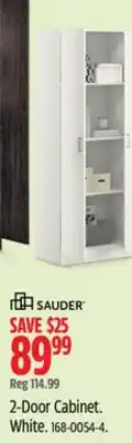Canadian Tire 2-Door Cabinet. White offer