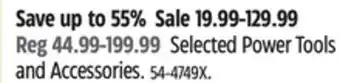 Canadian Tire Mastercraft Selected Power Tools and Accessories offer