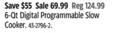 Canadian Tire 6-Qt Digital Programmable Slow Cooker offer