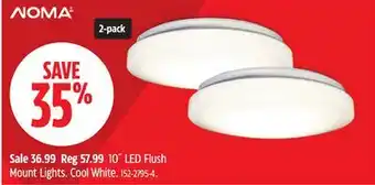 Canadian Tire NOMA 10˝ LED Flush Mount Lights offer