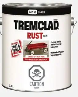 Canadian Tire Tremclad Rust Paint offer