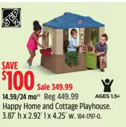 Canadian Tire Step2 Happy Home and Cottage Playhouse offer