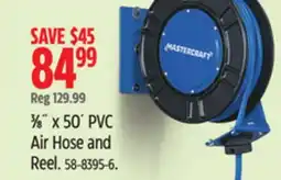 Canadian Tire Mastercraft 3⁄8 x 50´ PVC Air Hose and Reel offer