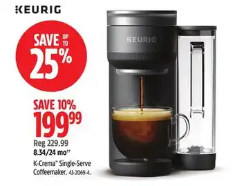 Canadian Tire K-Crema Single-Serve Coffeemaker offer