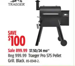 Canadian Tire Traeger Pro 575 Pellet Grill Black offer