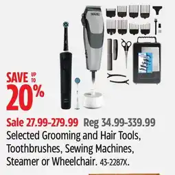Canadian Tire Singer Selected Grooming and Hair Tools, Toothbrushes, Sewing Machines, Steamer or Wheelchair offer