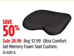 Canadian Tire Ultra Comfort Gel Memory Foam Seat Cushion offer