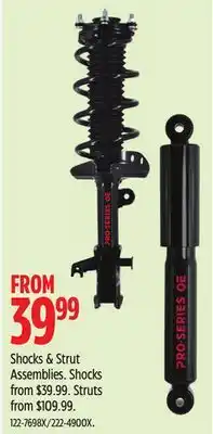 Canadian Tire PRO-SERIES OE Shocks & Strut Assemblies offer