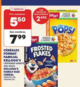 Provigo KELLOGG'S FAMILY SIZE CEREAL offer