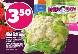 Provigo CAULIFLOWER OR ROMAINE HEARTS, 3 UN offer