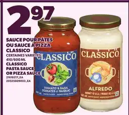 Provigo CLASSICO PASTA SAUCE OR PIZZA SAUCE, 410/600 ML offer