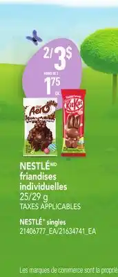 Provigo NESTLÉ SINGLES, 25/29 G offer
