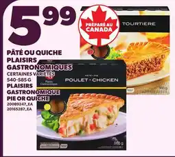 Provigo PÂTÉ OU QUICHE PLAISIRS GASTRONOMIQUES offer