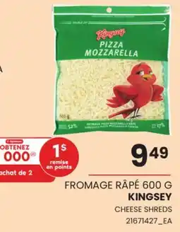 Provigo KINGSEY CHEESE SHREDS offer