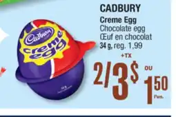 Jean Coutu CADBURY Creme Egg Chocolate egg offer