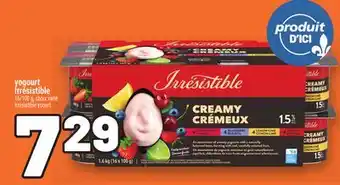 Metro YOGOURT IRRÉSISTIBLE | IRRÉSISTIBLE YOGURT offer